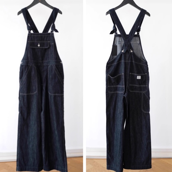 NWT Denimist Tie Strap Relaxed Overall - Drapey Rinse Indigo Causal All in One - Picture 6 of 12